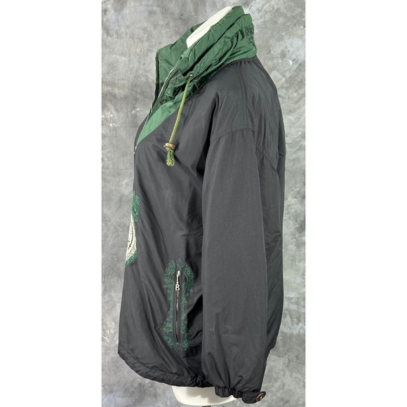 Bogner Men's Pullover Anorak Ski Jacket Green Black Festival sz L (15566) - Picture 6 of 12